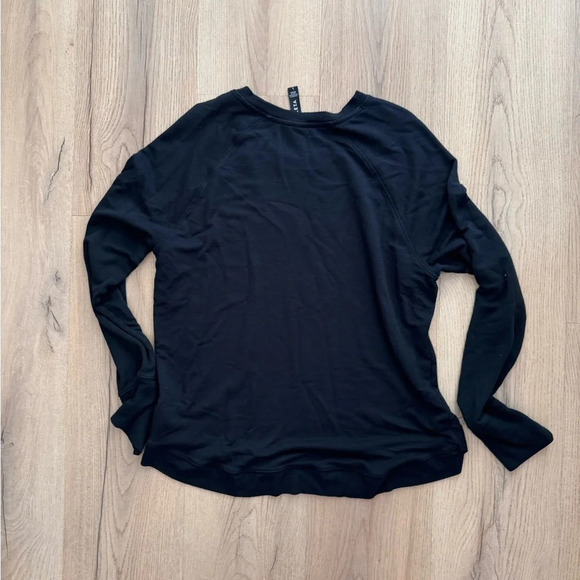 Athleta Black Crewneck Long Sleeve - Picture 3 of 4